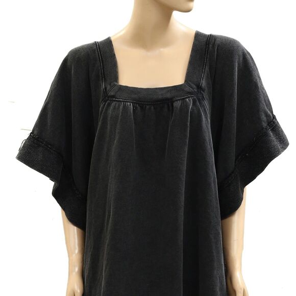 Free People Astoria Sweatshirt Tunic Dress Oversized Ribbon Cotton XL New 284485 - Picture 6 of 8